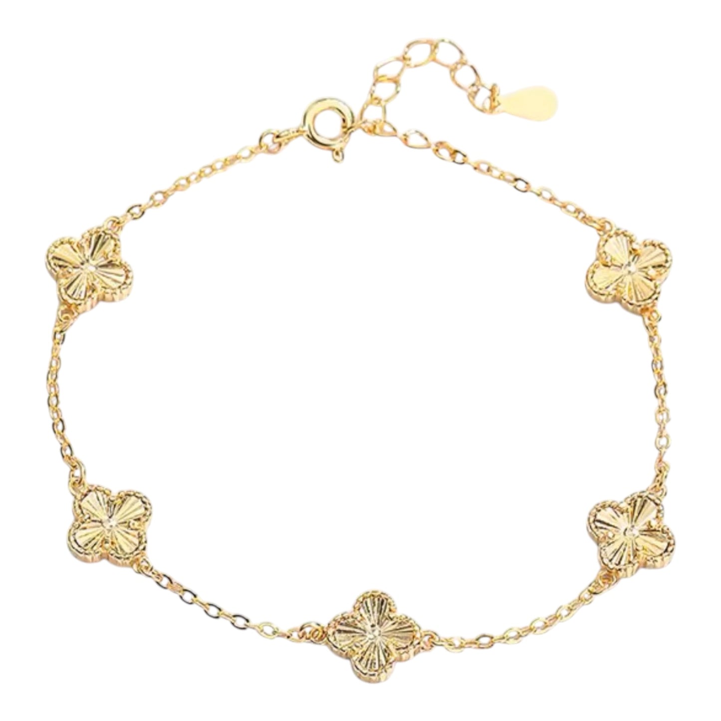 All Gold Clover Bracelet