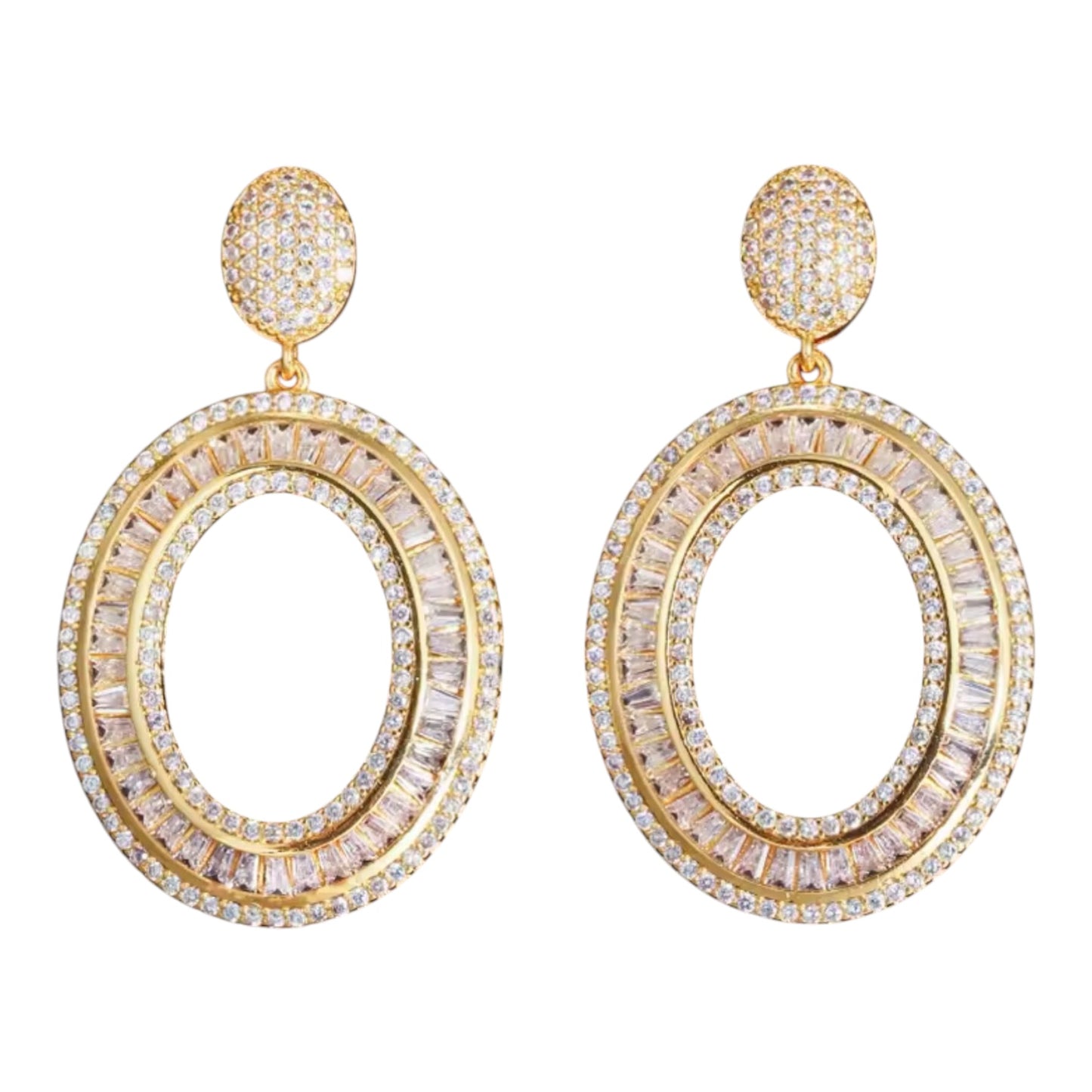 Gold Radiant Earrings