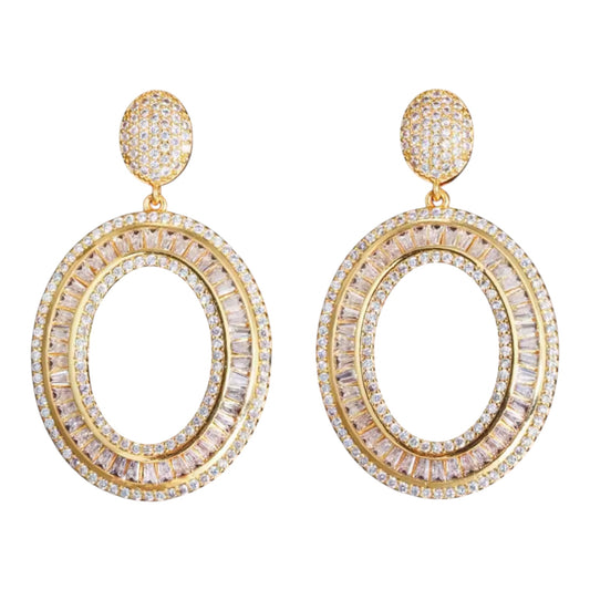 Gold Radiant Earrings