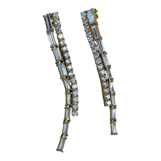 Emerald Cut Classic Cocktail Earrings