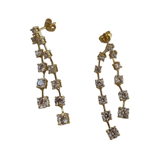 Double Bar Strand Elegant Earrings