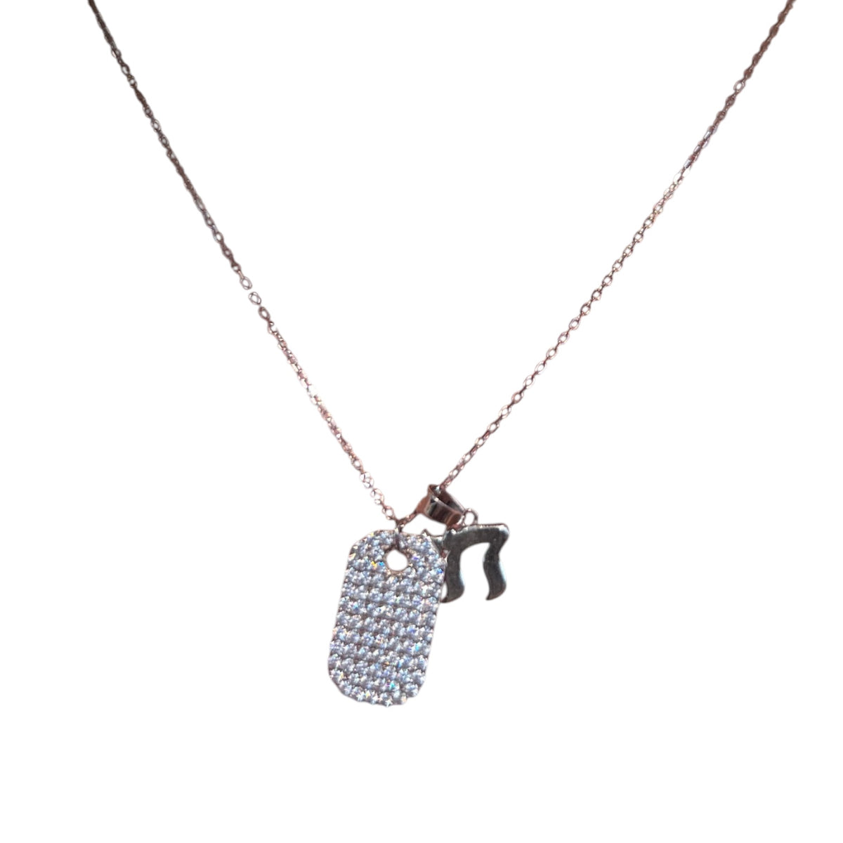 Tag Necklace with Chai