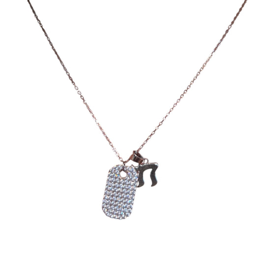 Tag Necklace with Chai