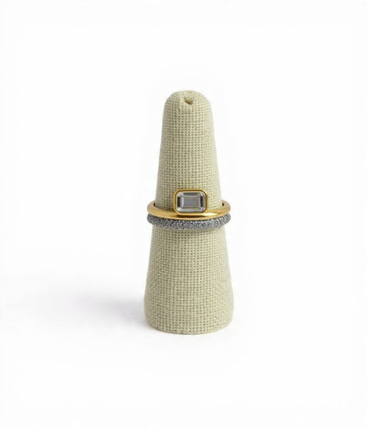 Luxe Emerald Cut Glow Ring