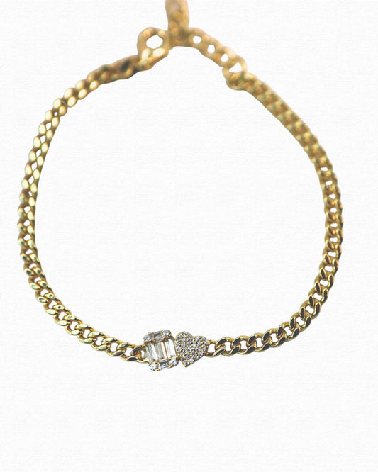 Heart Chain Bracelet