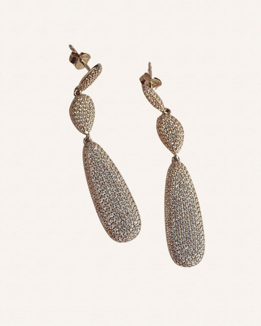 Elongated Refined Cocktail Earrings