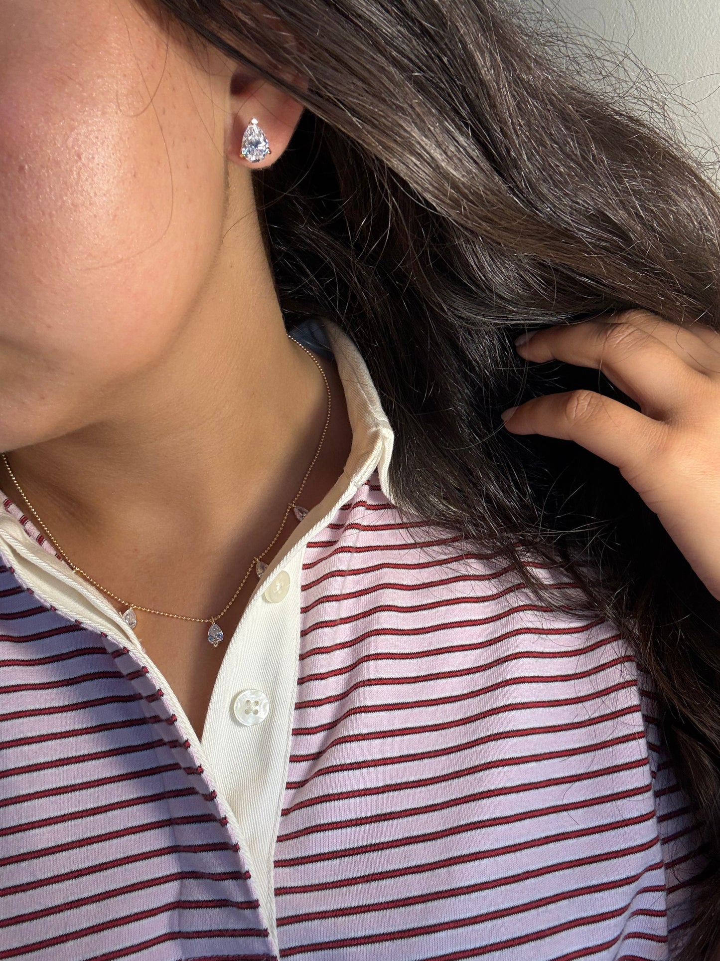 Classic Pear Stud Earrings