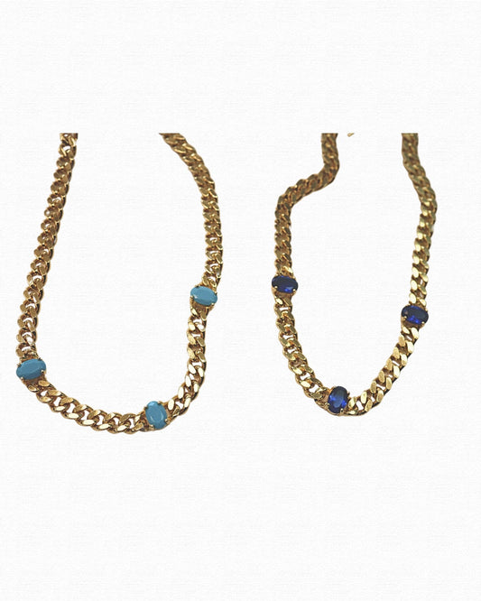 Oval Chain Bracelet (multiple colors)