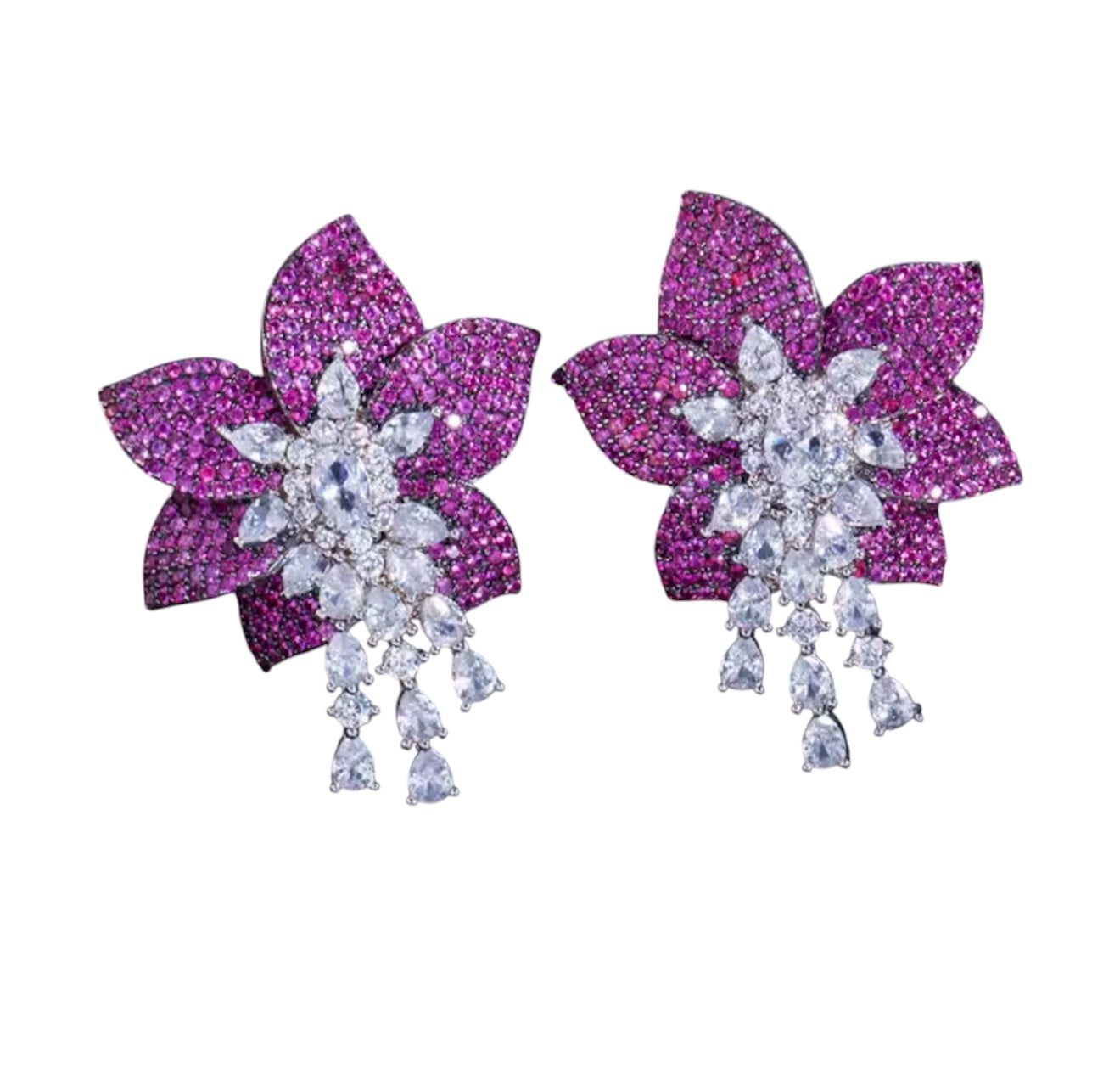 Ruby Pink Mesmerizing Earrings