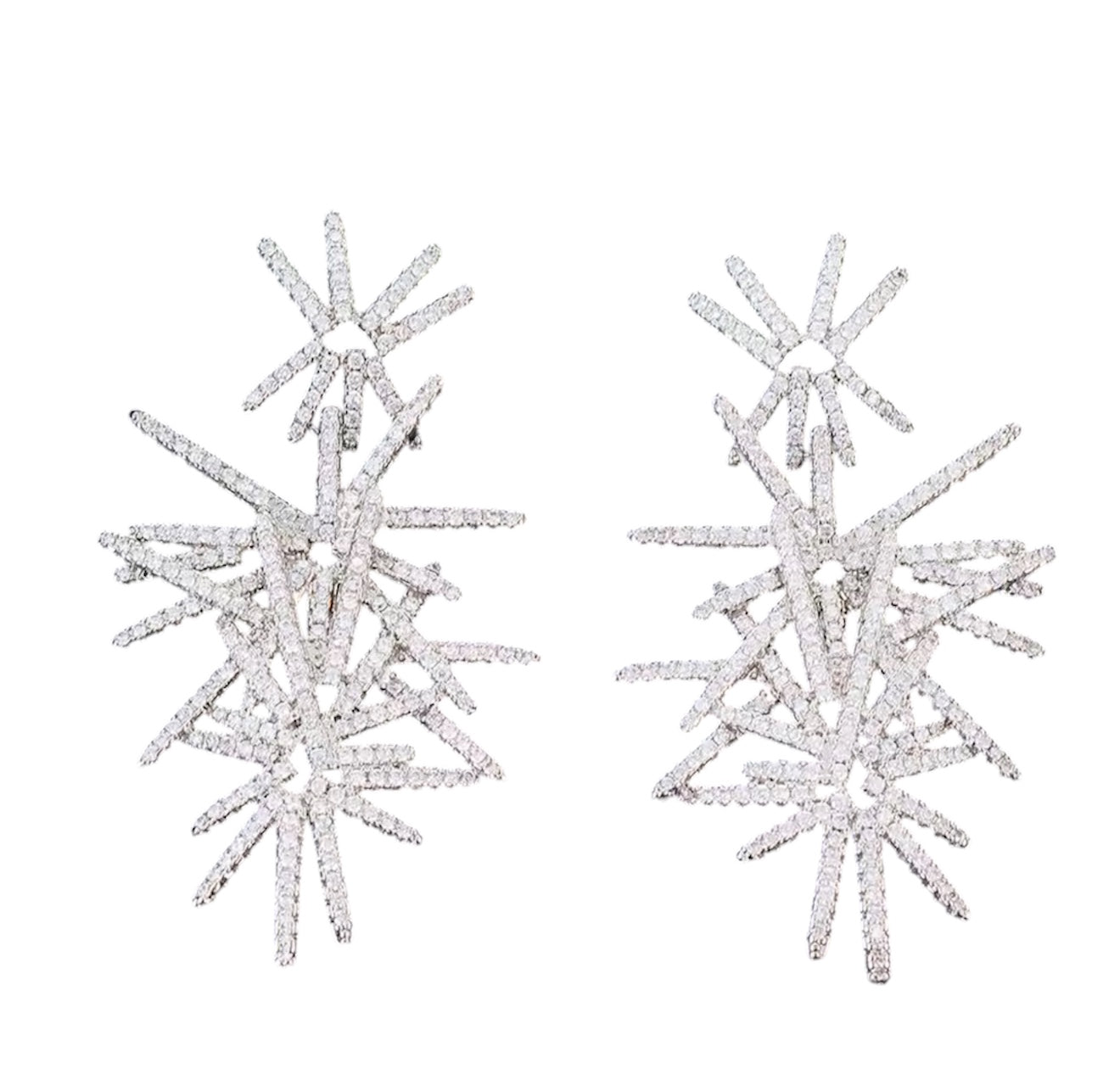 Spiked Silver Earrings