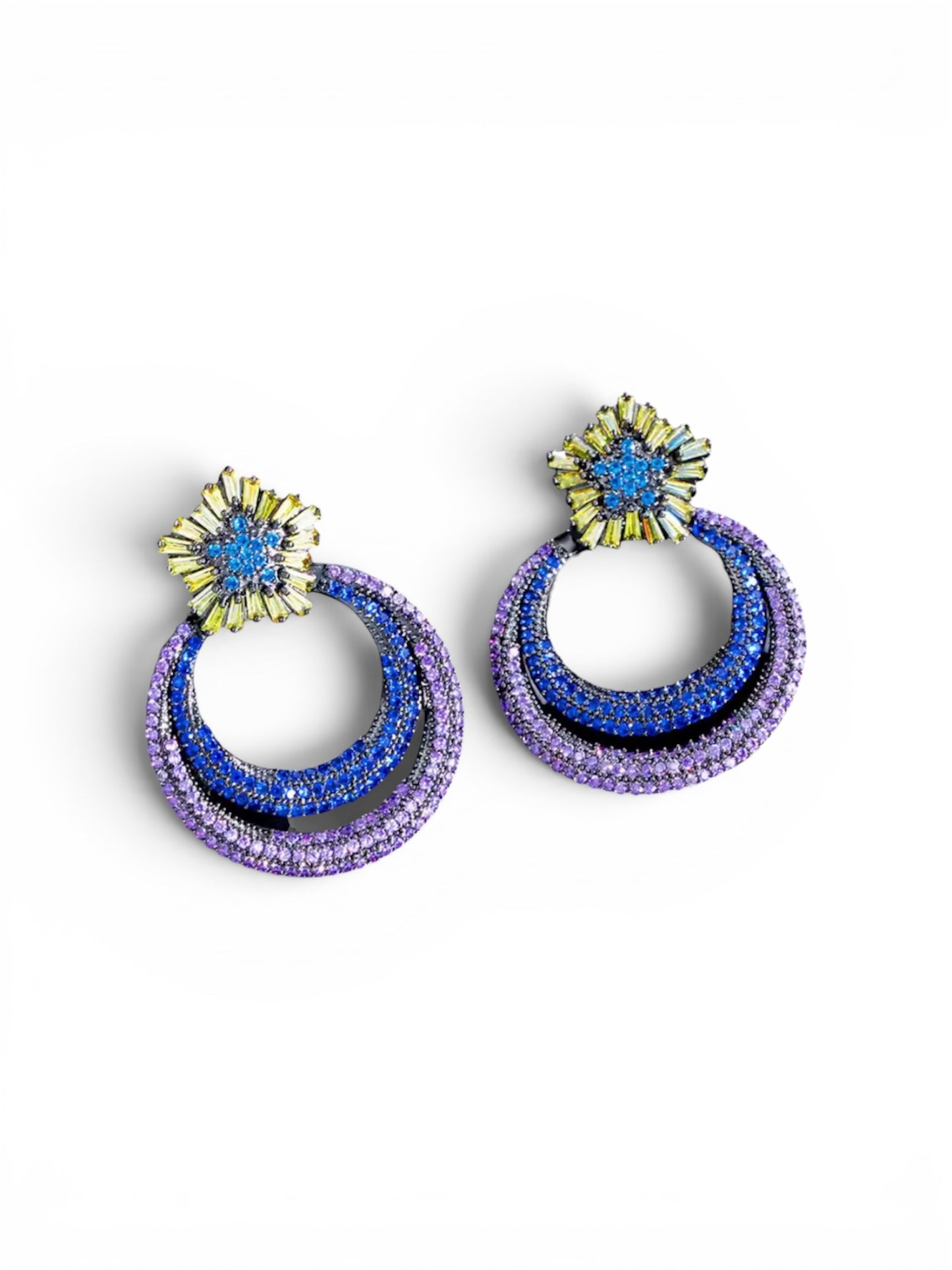 Starburst x Amethyst Stud Earrings