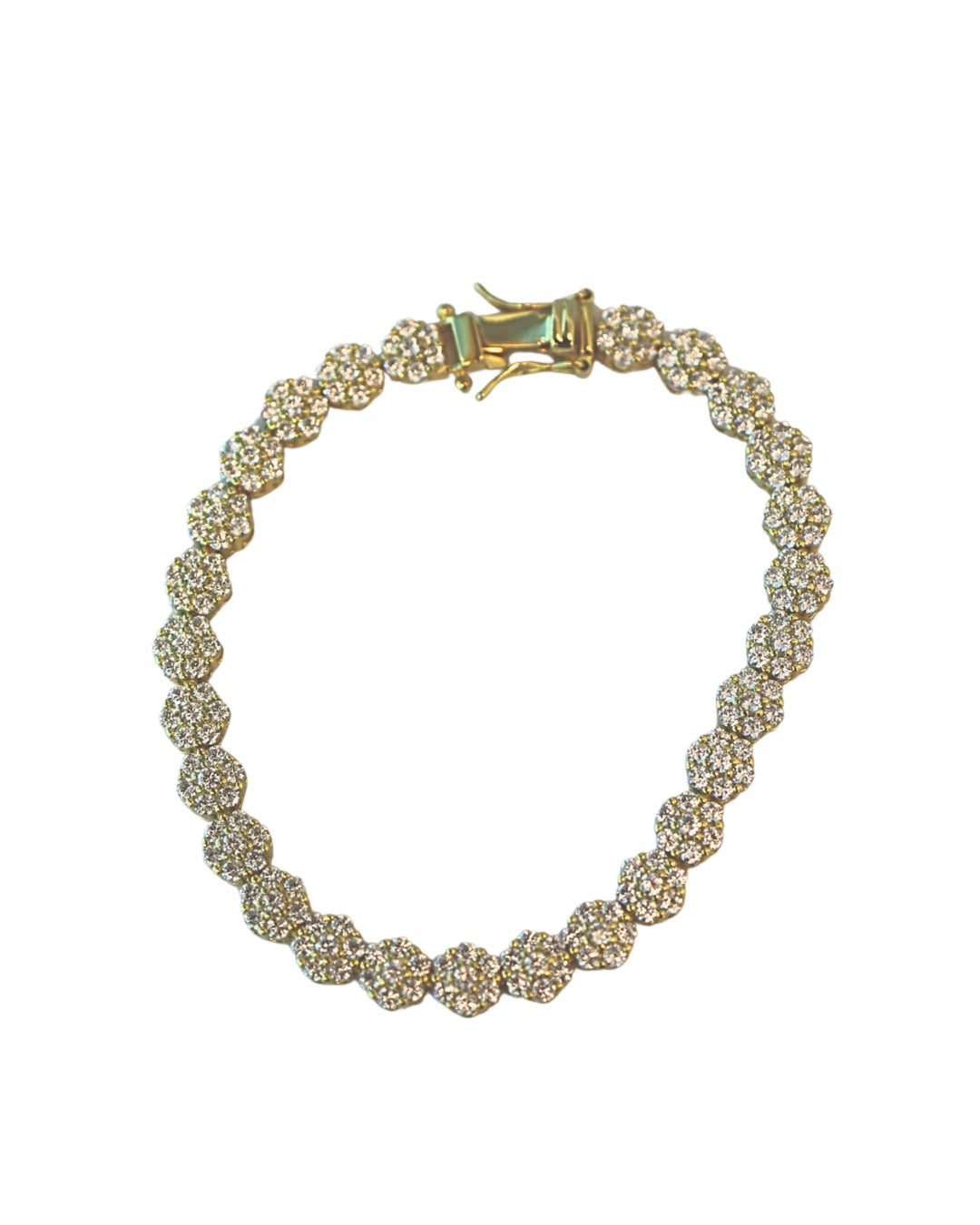 Radiance Elegance Flower Tennis Bracelet