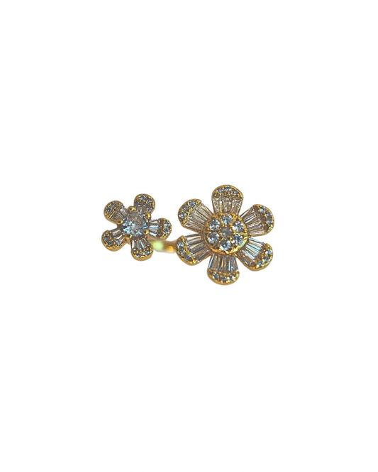 Double Treasury Floral Ring