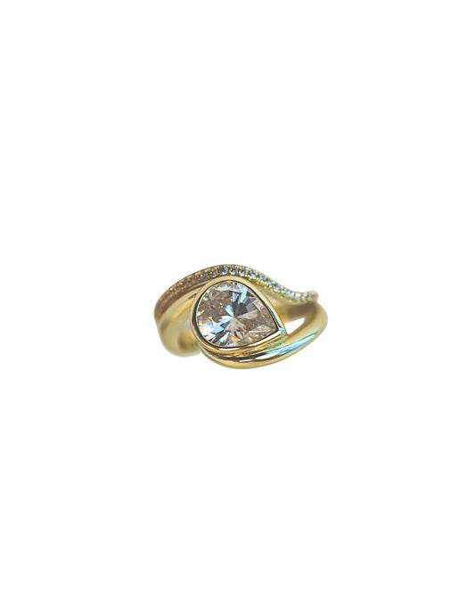 Pear Cushioned Ring