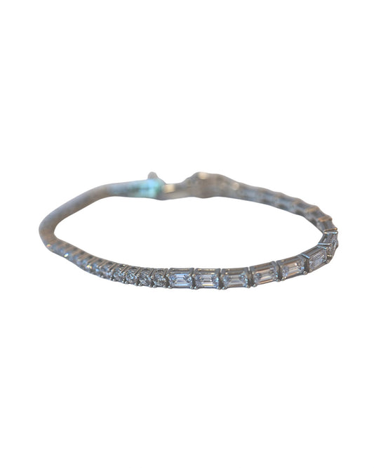 Emerald Cut x Classic Tennis Bracelet