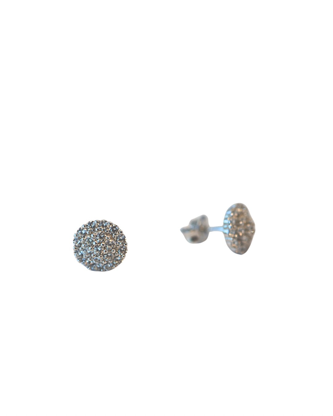 Pave Floral Earrings
