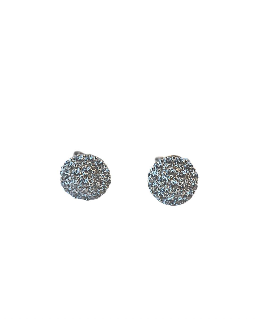 Pave Floral Earrings