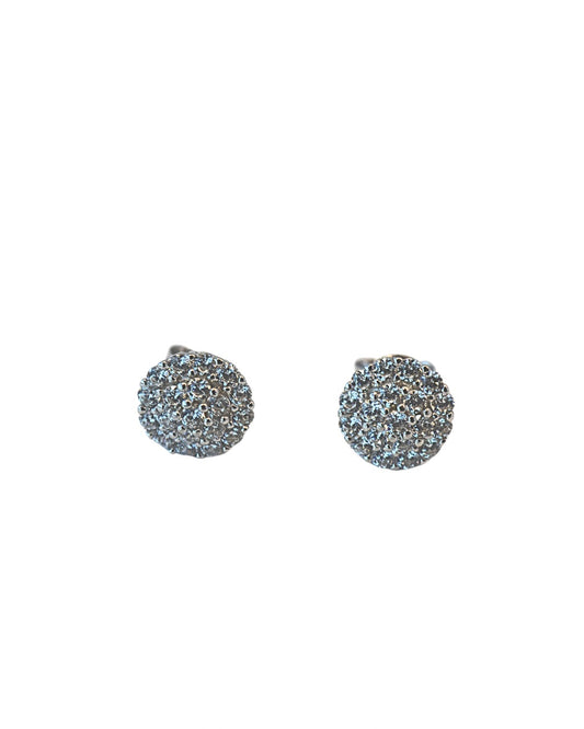 Pave Floral Earrings