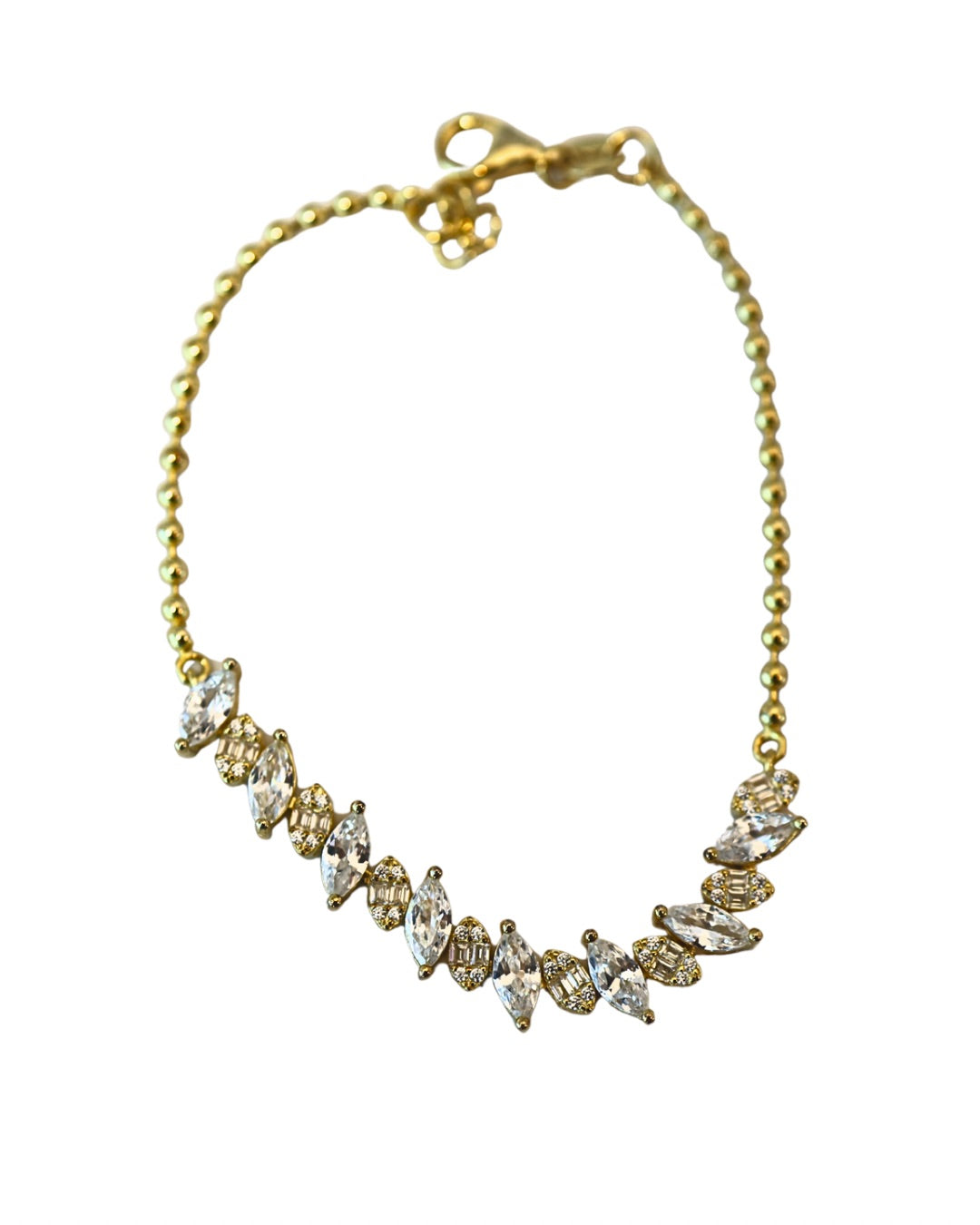 Regal Marquise Tennis Bracelets (Ruby/CZ)