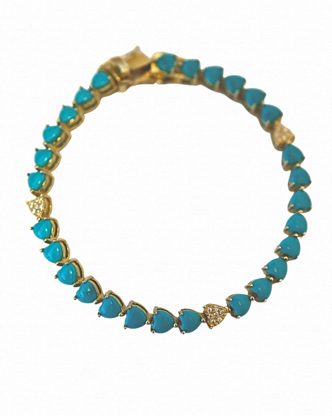Heart X Turquoise Bracelet