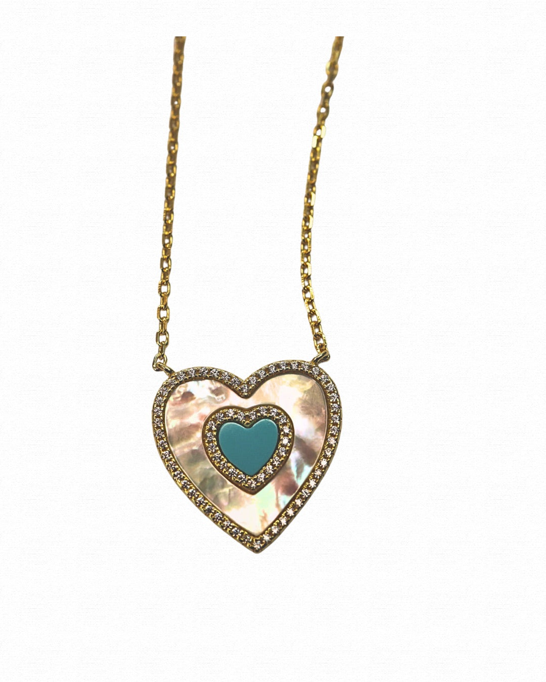 Mother of Pearl X Turquoise Necklace