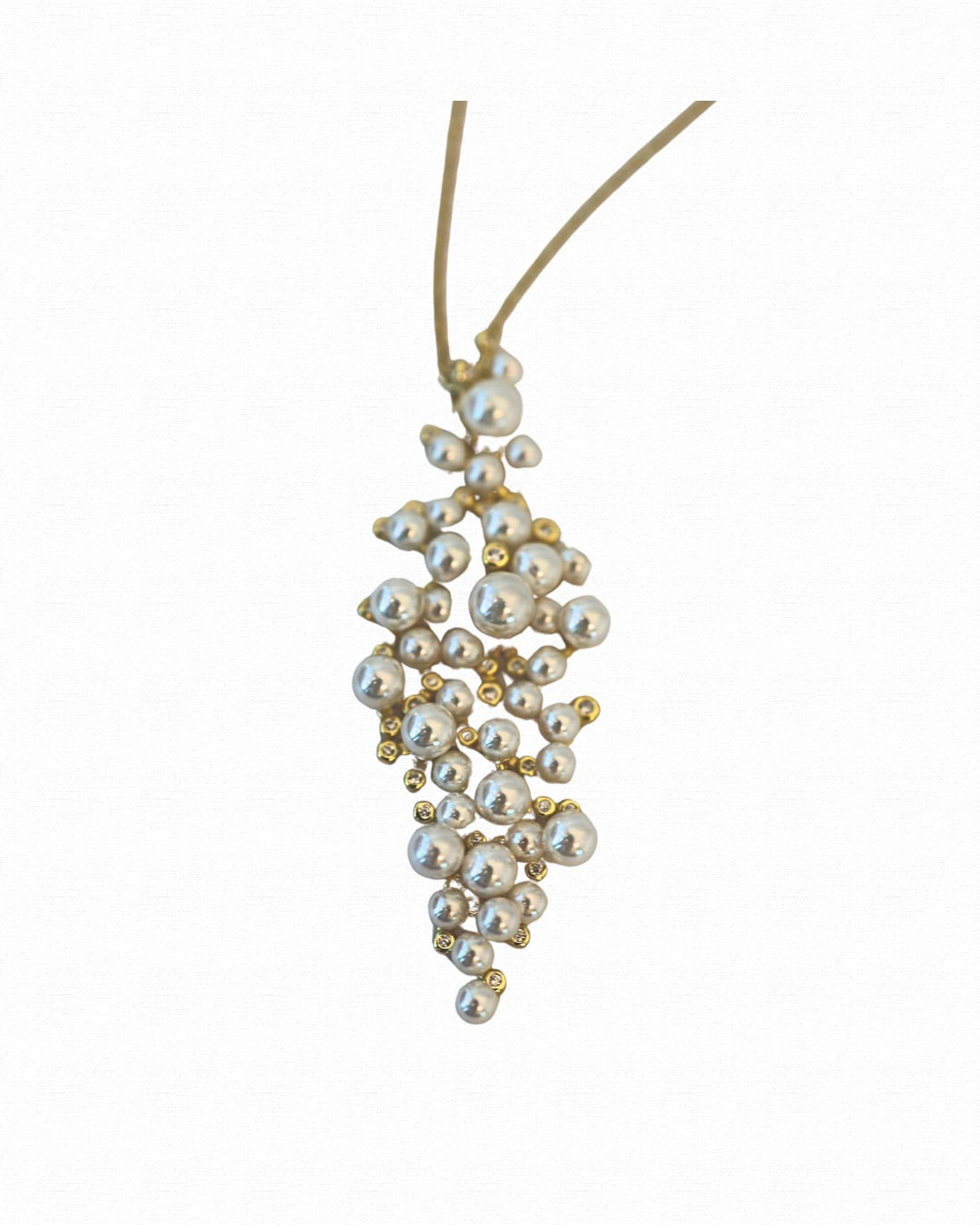 Pearl Cluster Necklace