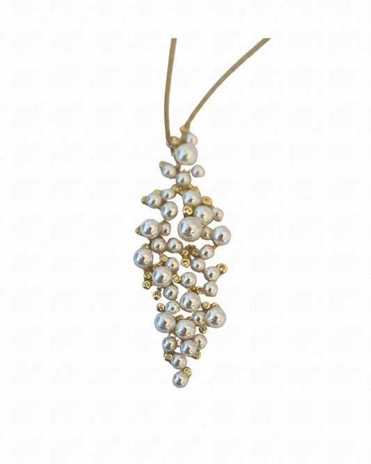 Pearl Cluster Necklace