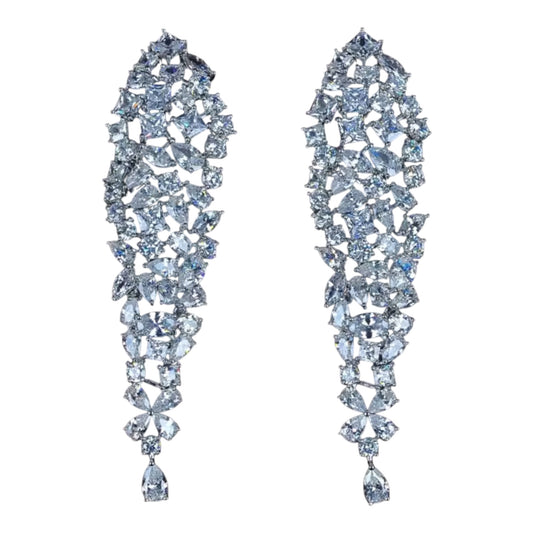 Cocktail Statement CZ Earrings
