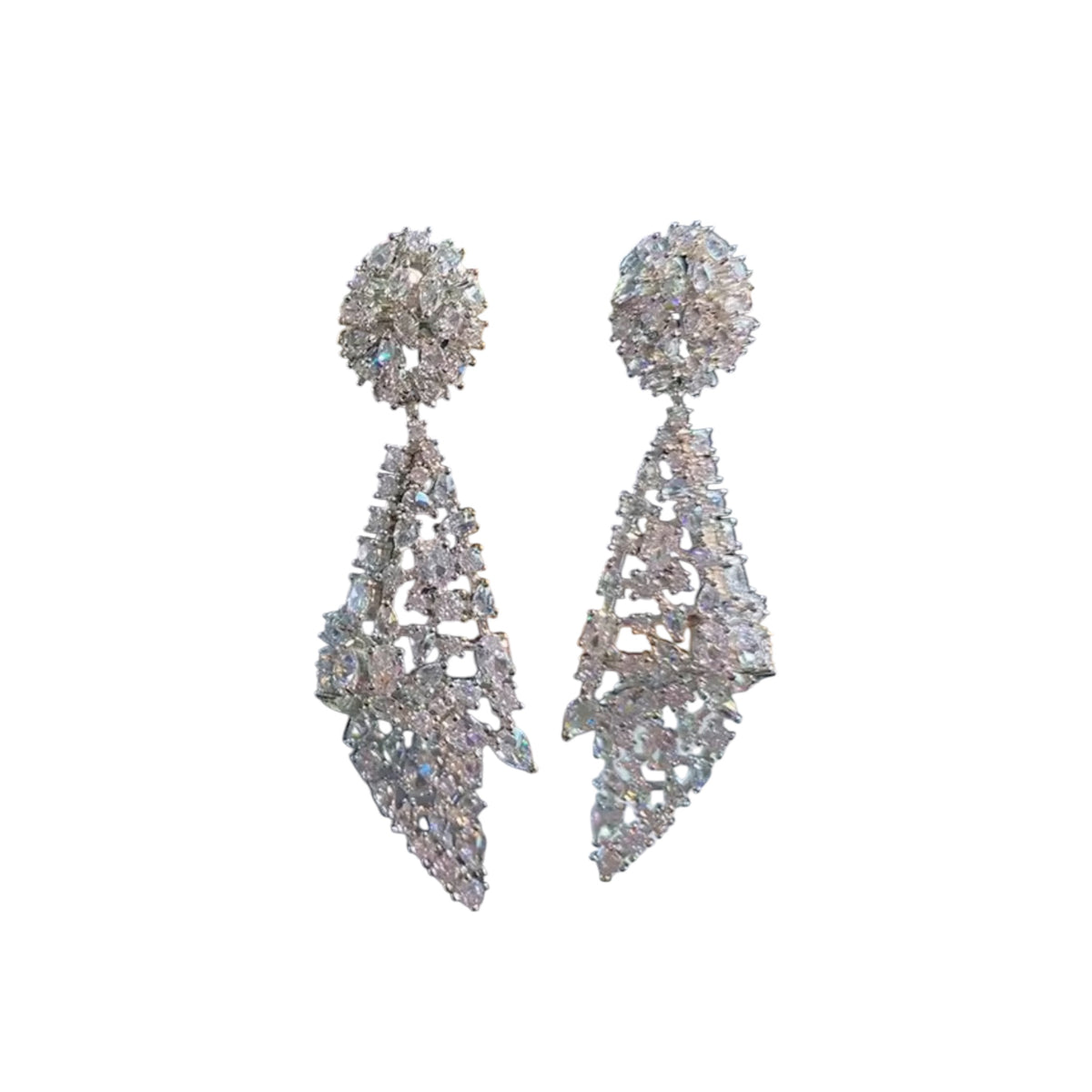 Waved Hanging Earrings
