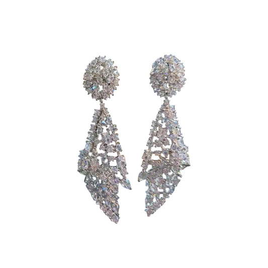 Waved Hanging Earrings