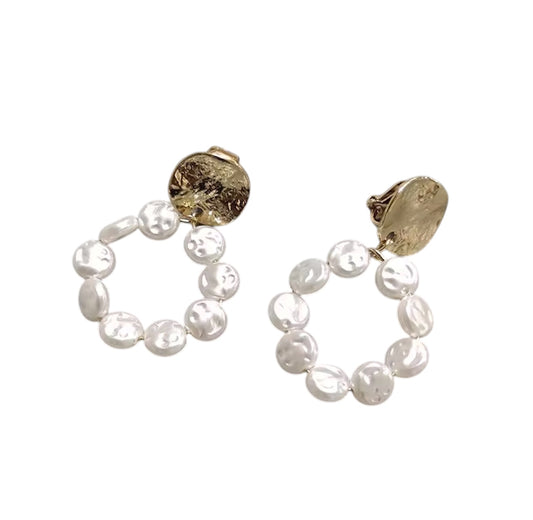 Clip on Pearl Earrings