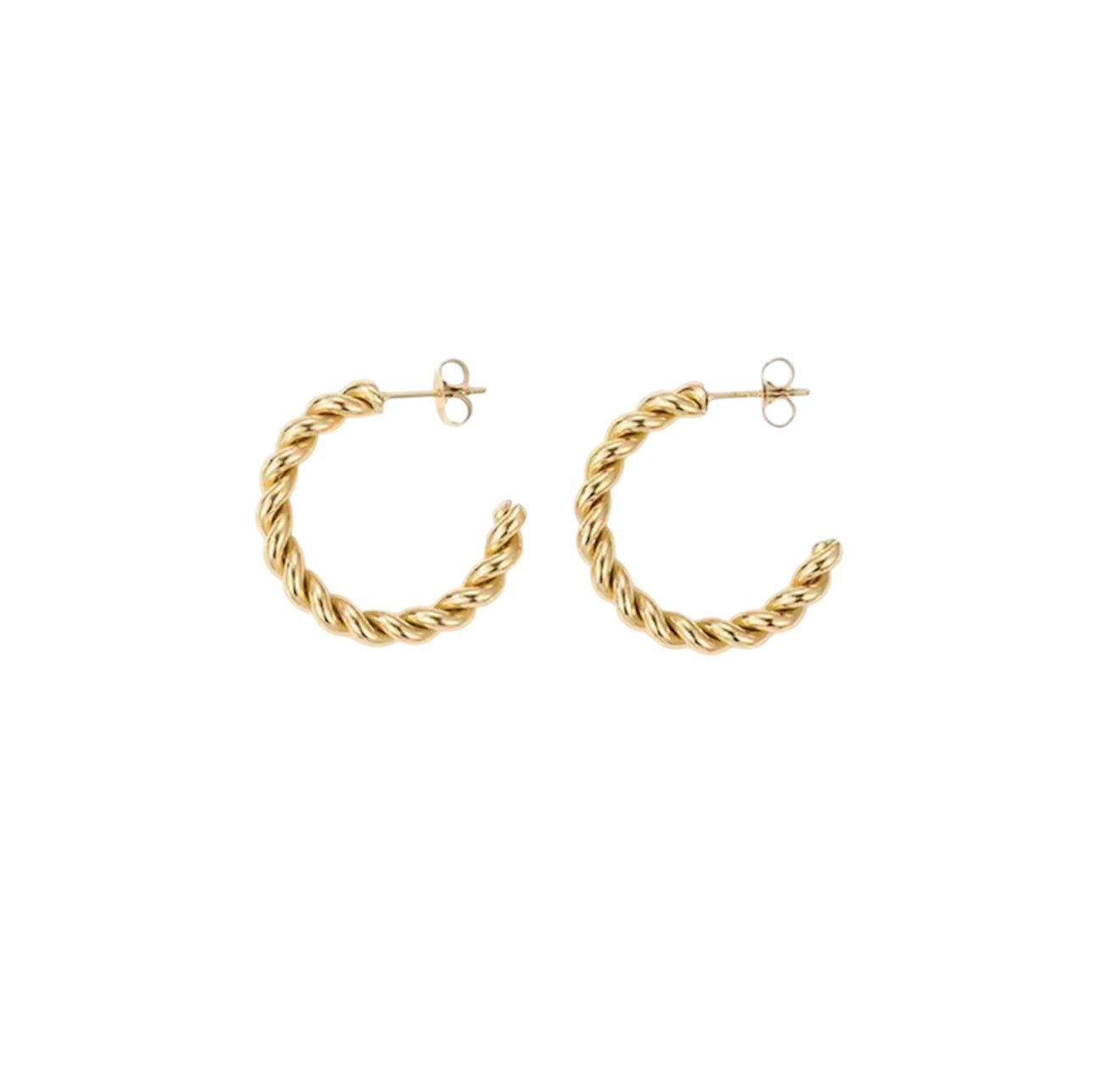 Twisted Hoop Earrings