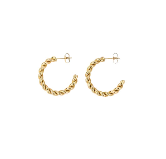 Twisted Hoop Earrings