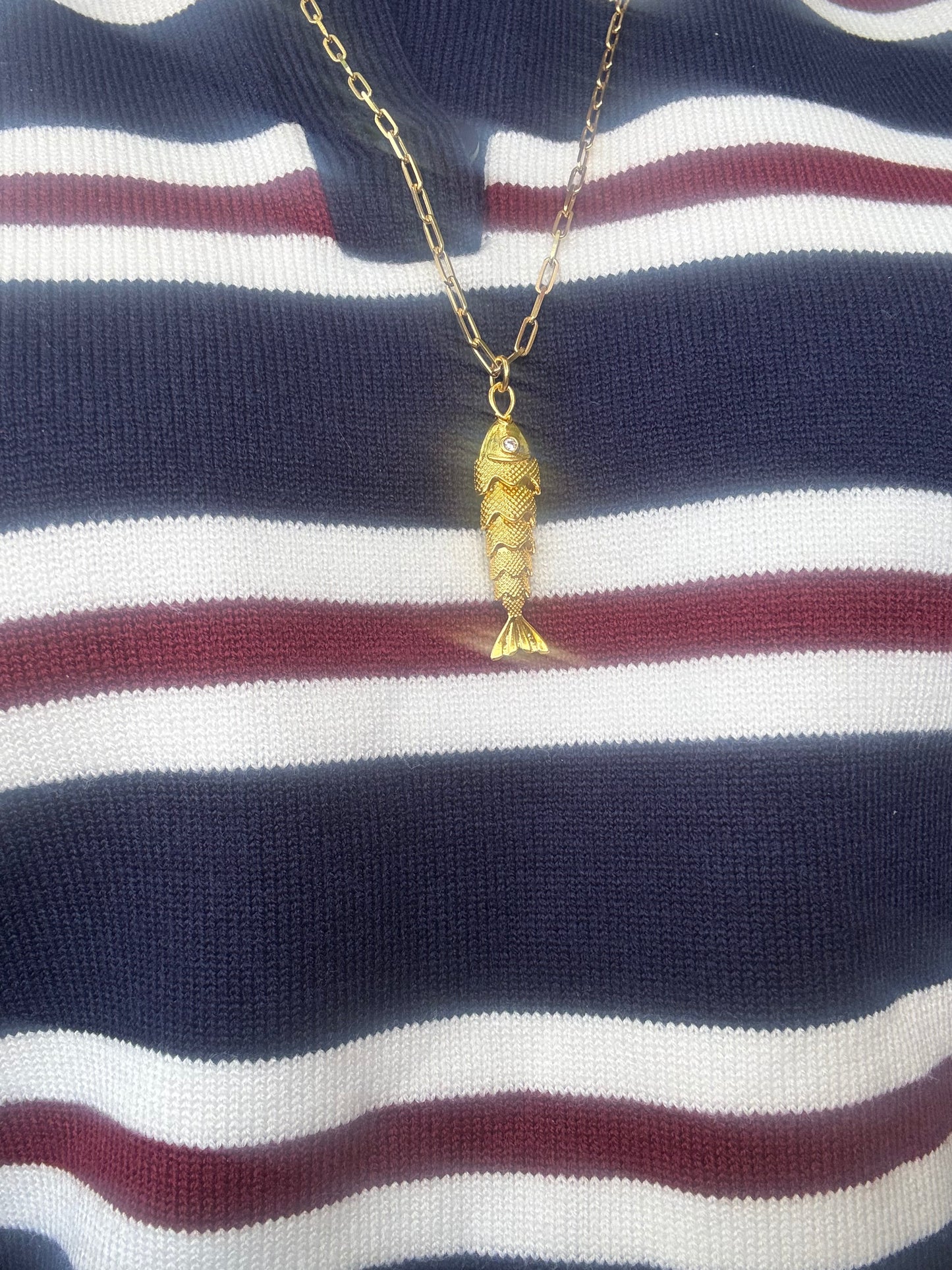 Mini Gold Fish Necklace
