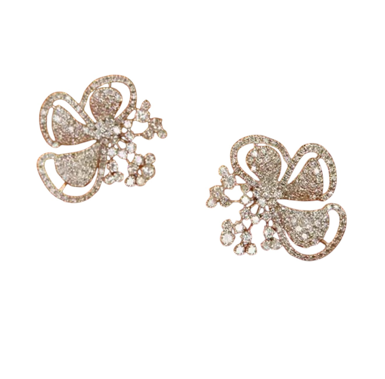 Floral Sparkling Earrings