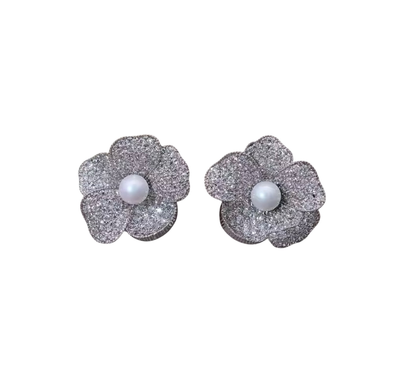 Flower Pearlie Earrings