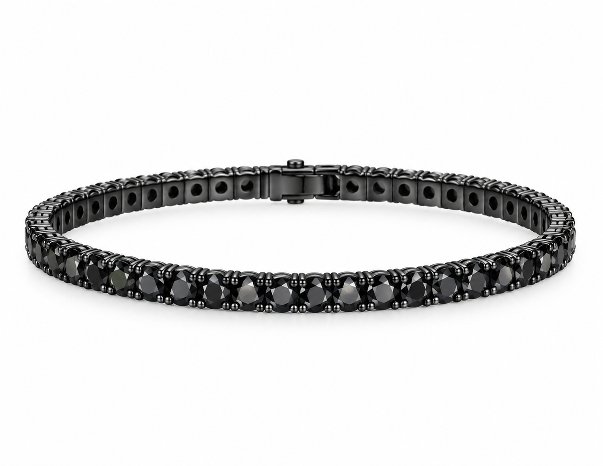 Black CZ Tennis Bracelet
