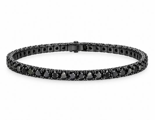 Black CZ Tennis Bracelet