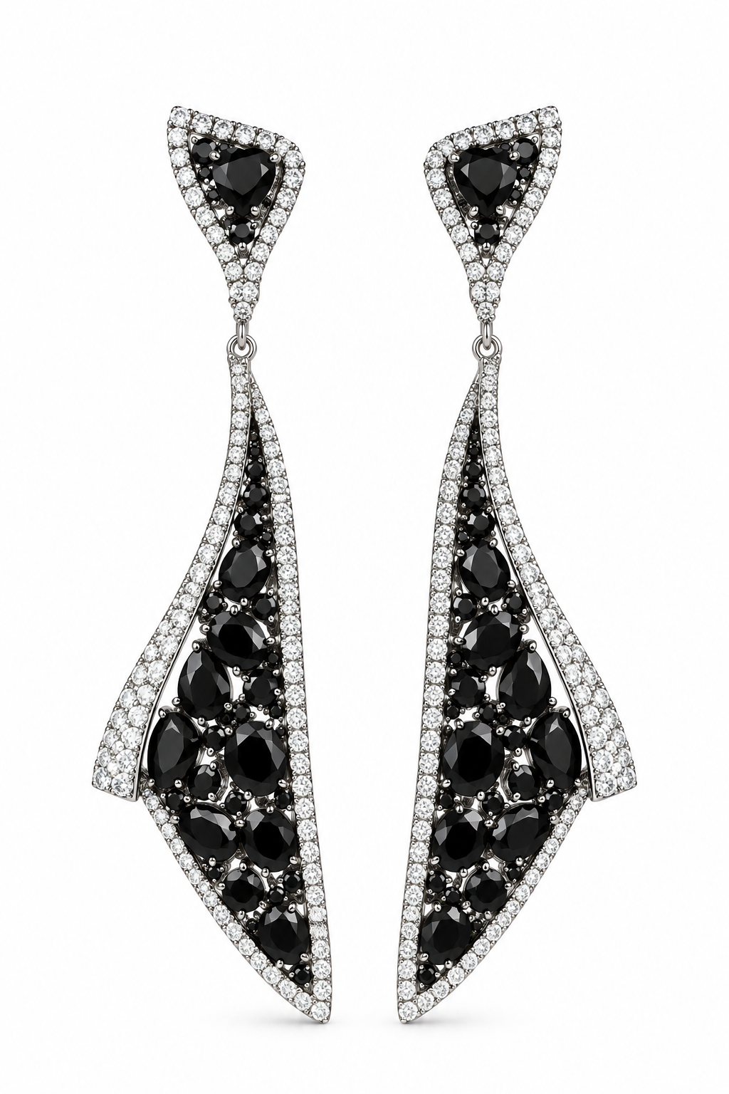 Black X White Cocktail Earrings