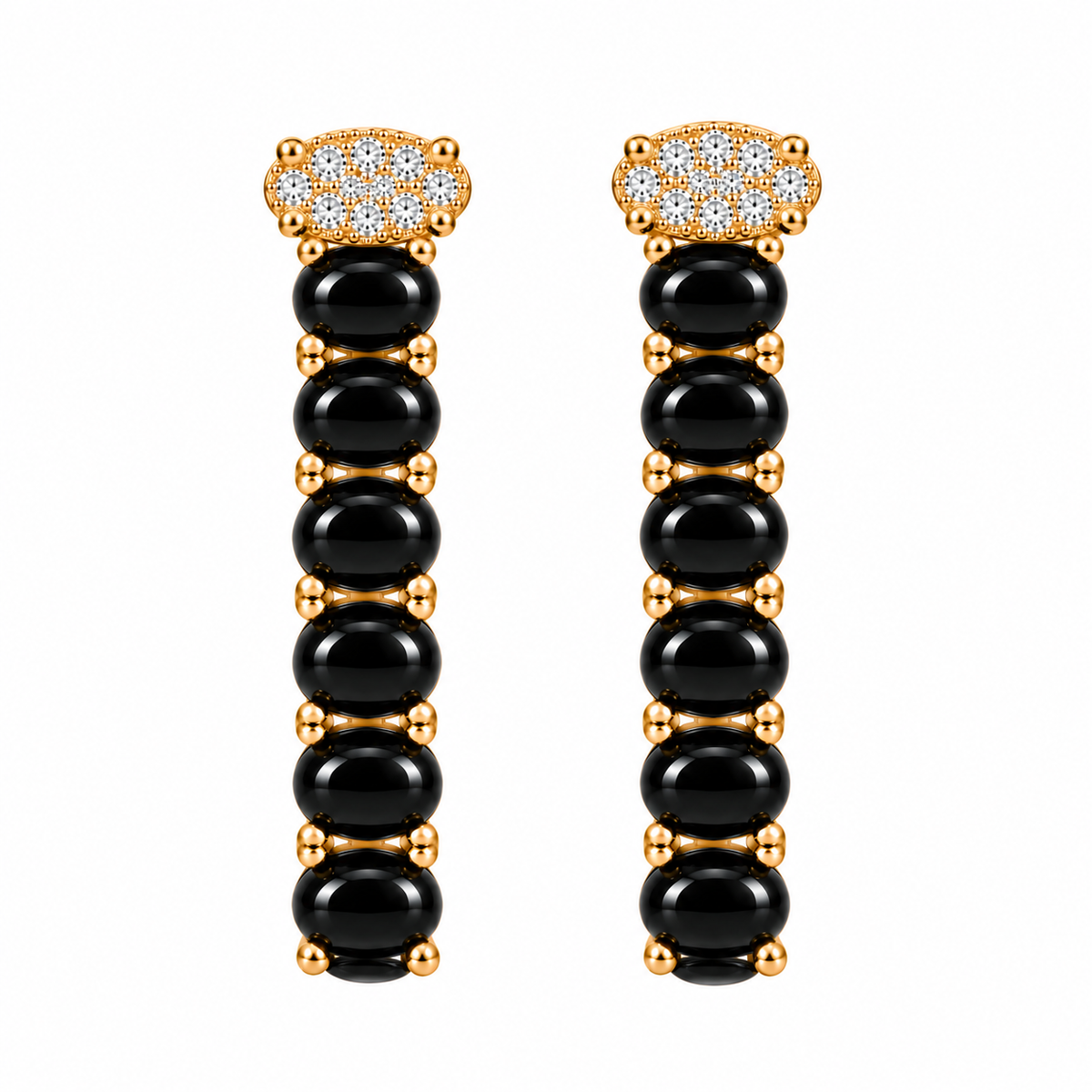 Black Onyx Drop Earrings