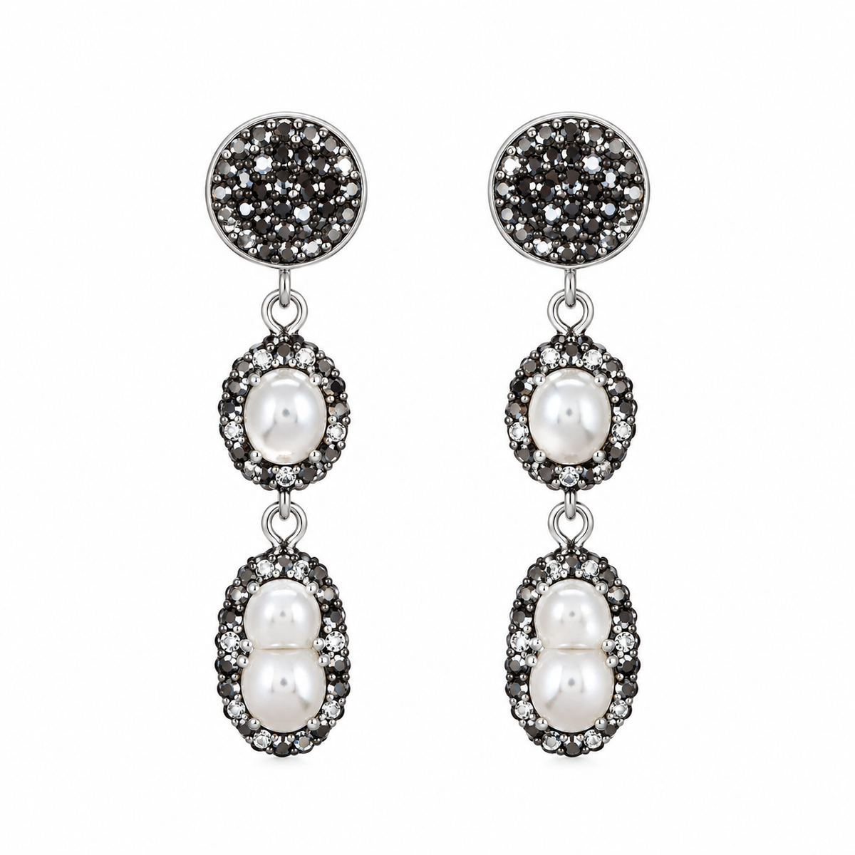 Pearl Bling Earrings
