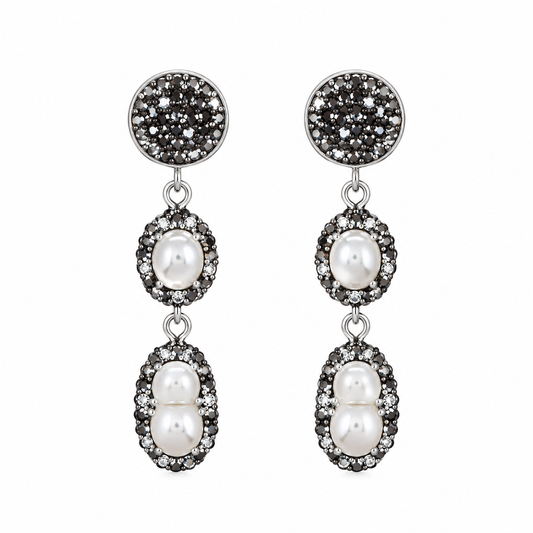 Pearl Bling Earrings