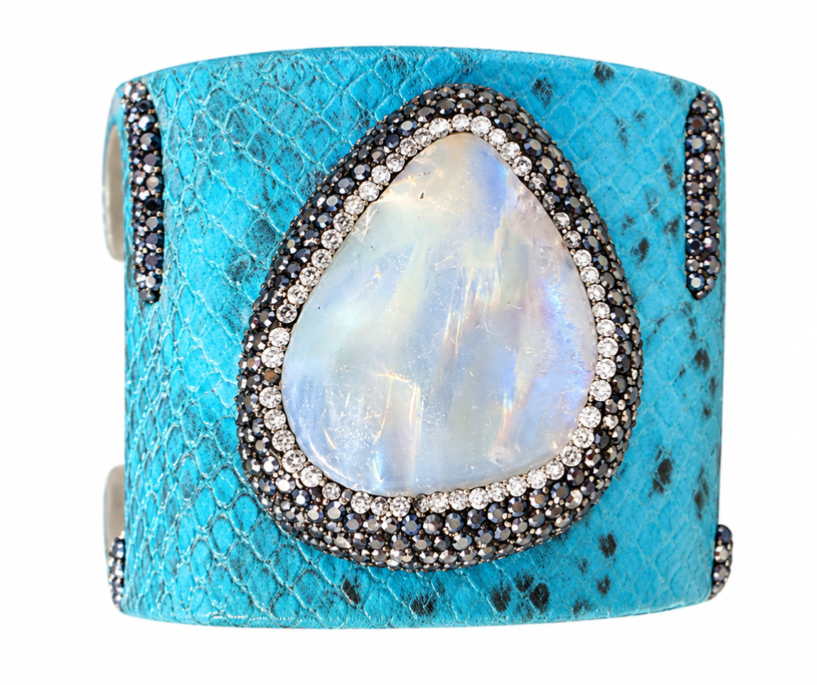 Blue printed Cuff
