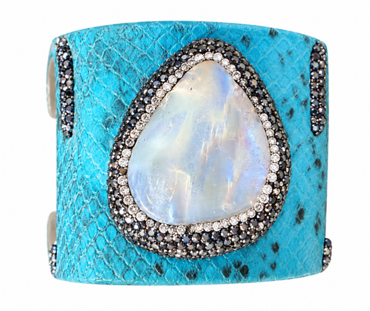 Blue printed Cuff