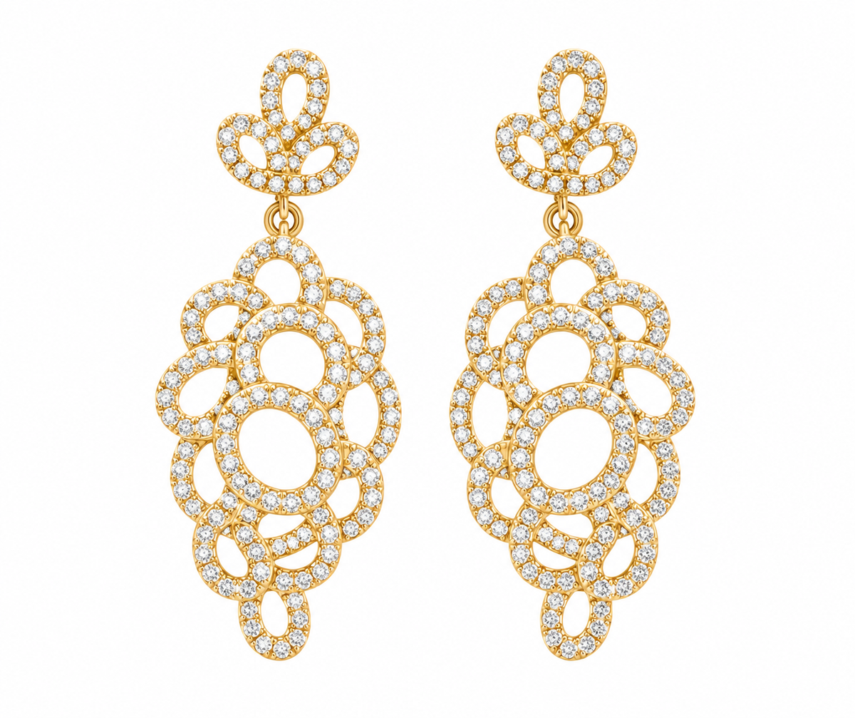 Hanging Sophisticated Bubble Earrings