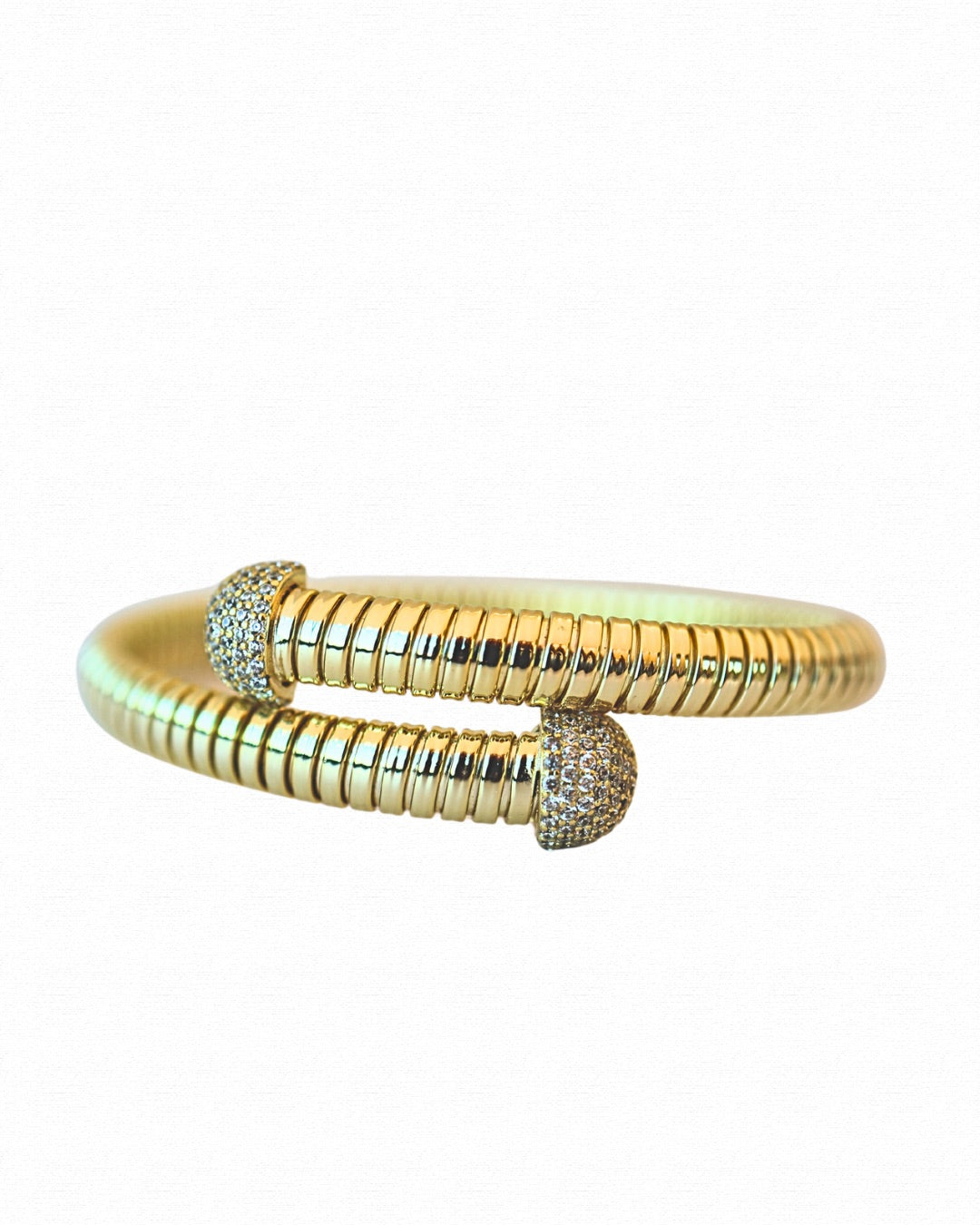 Intertwined Gold Bangle