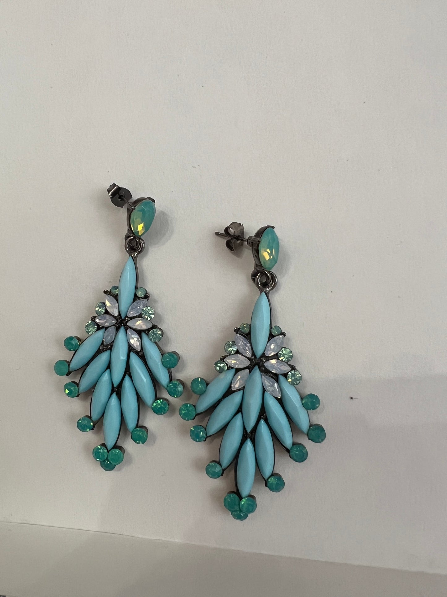 Funky Blue Earrings