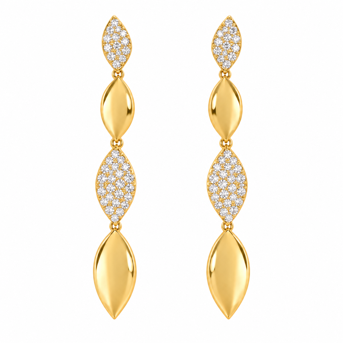 Cascading Marquise Elegance Earrings