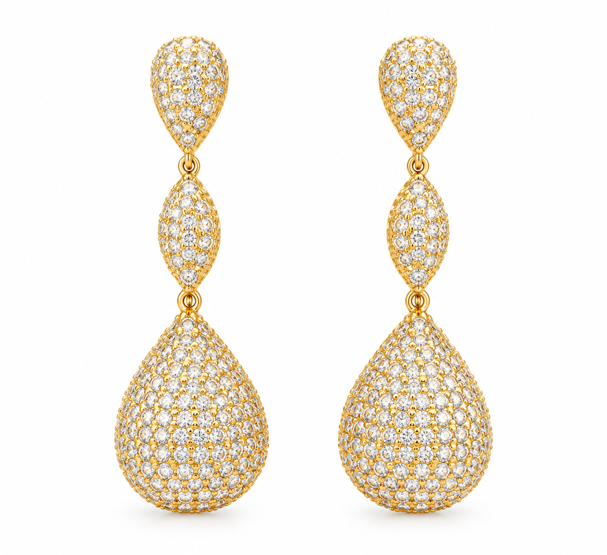 Triple Drop Earrings