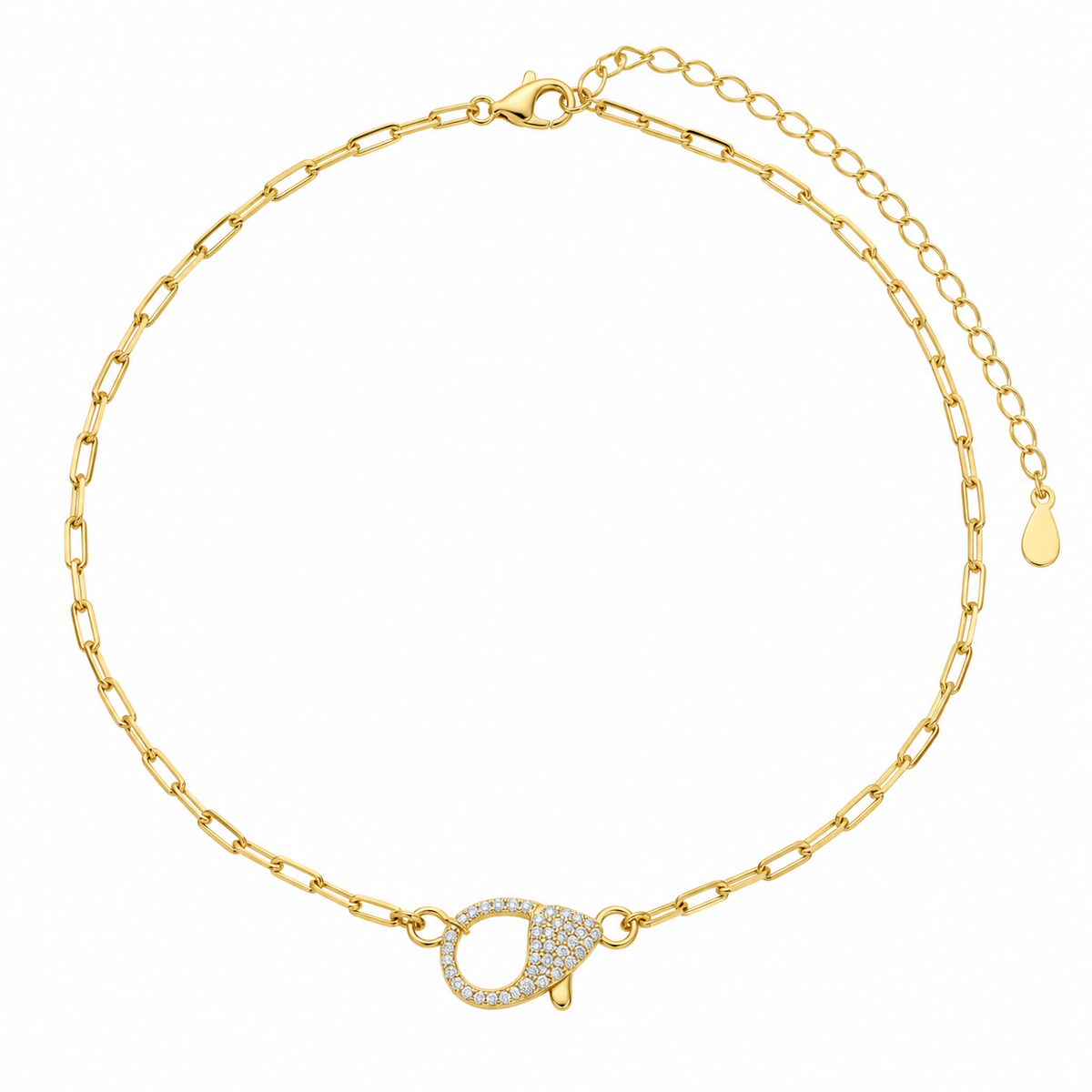 Lock paperclip bracelet
